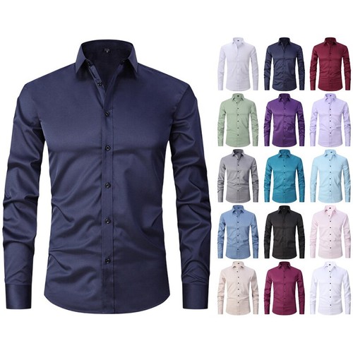 Herren stretch hemd langarm - herren,
