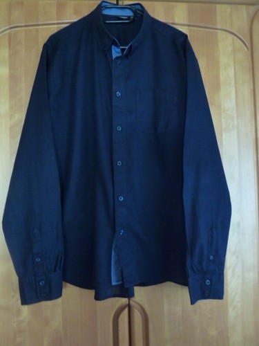 Herren hemd dunkelblau 44 - gr.,