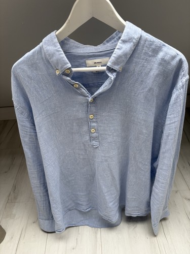 Leinen hemd herren blau - leinen,
